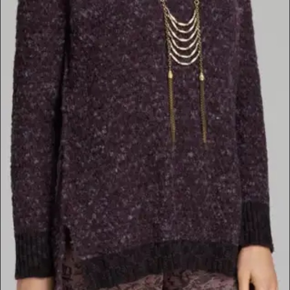 Free people purple sweater